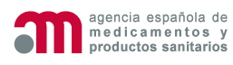 Logo agencia española de medicamentos y productos sanitarios